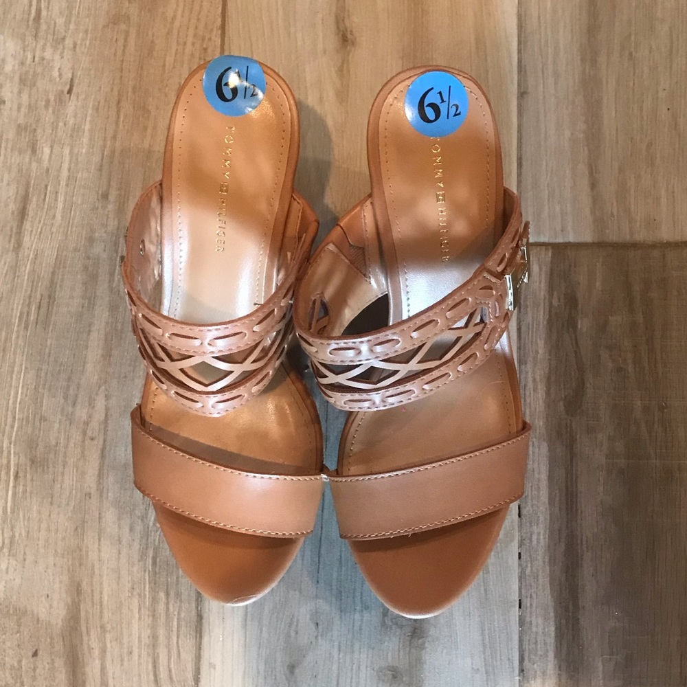 Tommy Hilfiger cork Wedge Sandals